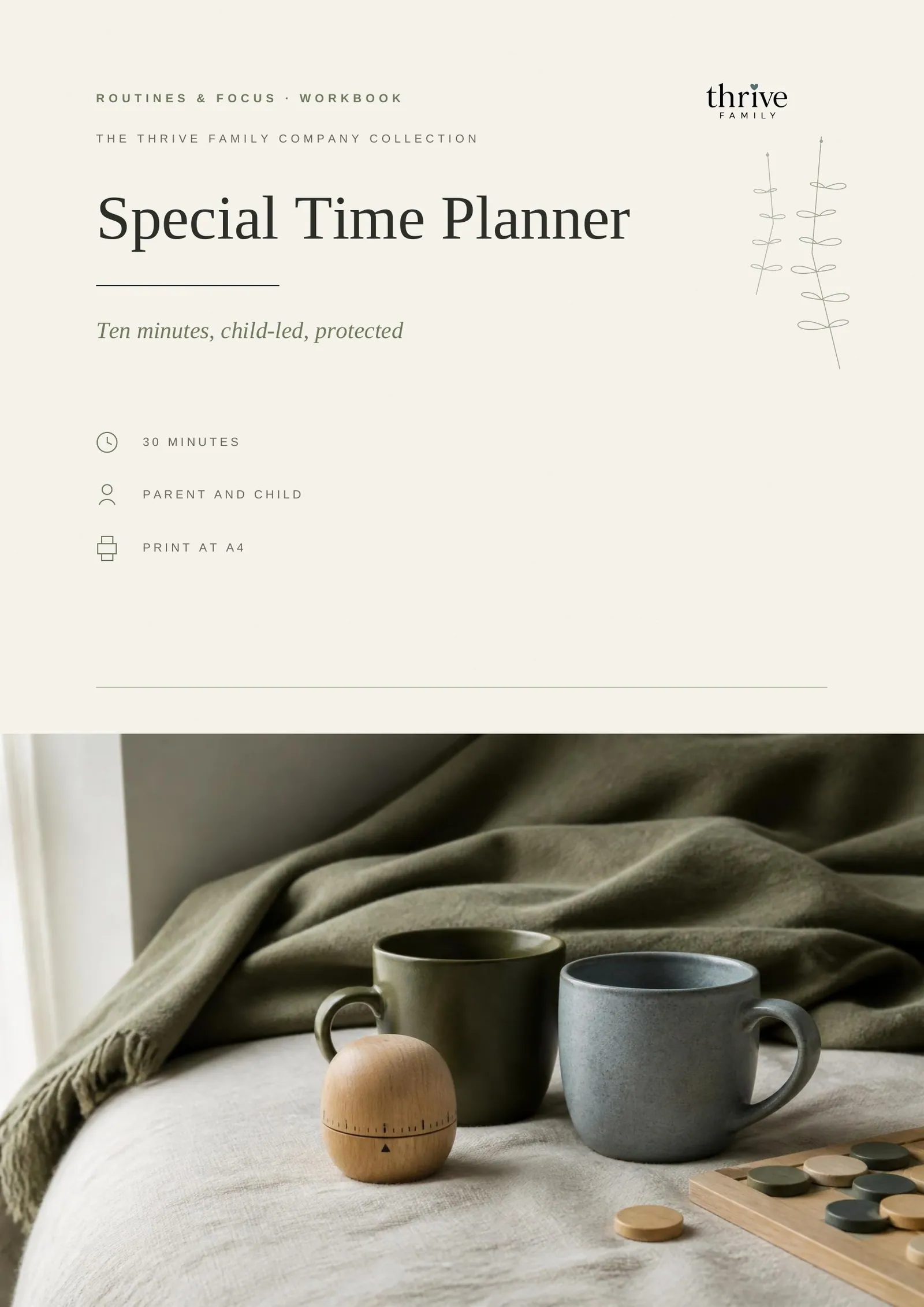 Cover of the printed planner: Special Time Planner