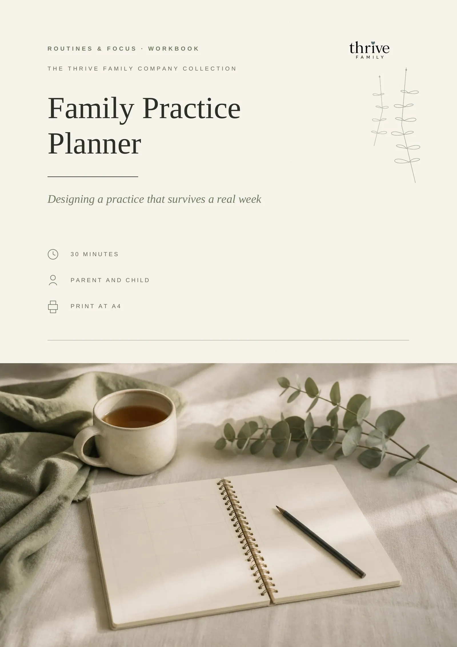 Cover of the printed planner: Family Practice Planner