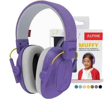 Over-ear noise-reduction headphones sized for children